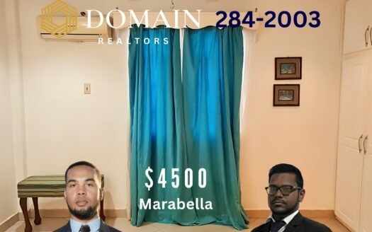 Semi-Furnished 2 Bedroom Apartment, Gopaul Lands, Marabella