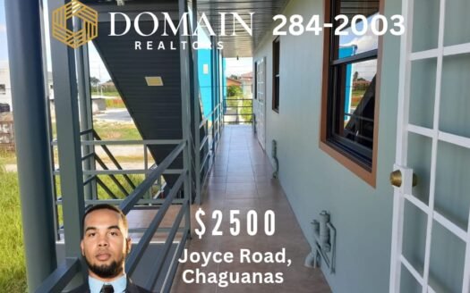 Wifi Included Large Unfurnished 1 Bedroom Apartment Joyce Rd, Chaguanas